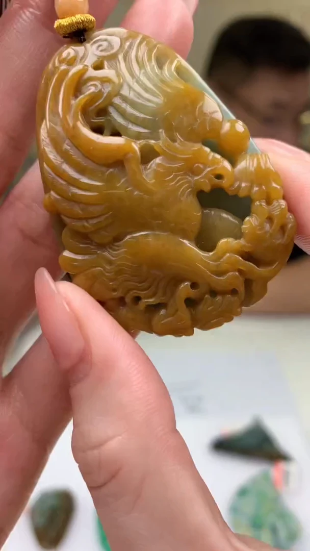 【闪购商品】定制翡翠未镶嵌4829ry-毛货挂件148