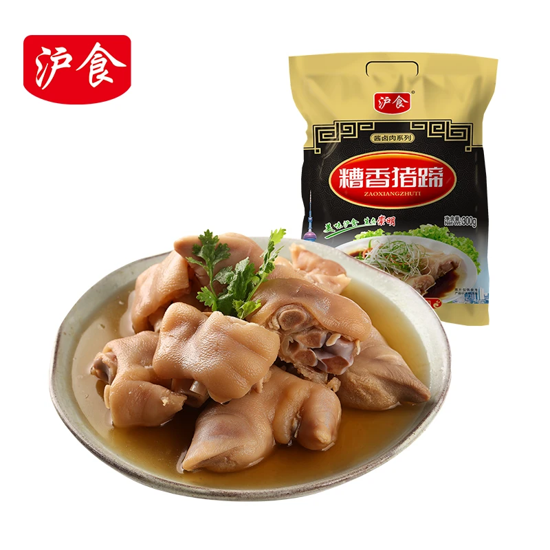 沪食上海本帮菜糟香猪蹄*3袋开袋即食下酒菜解馋