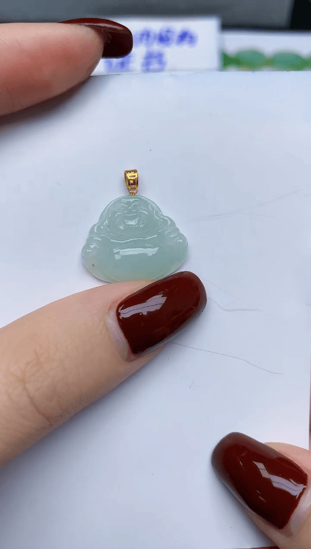 【闪购商品】翡翠颈饰18K金镶嵌14