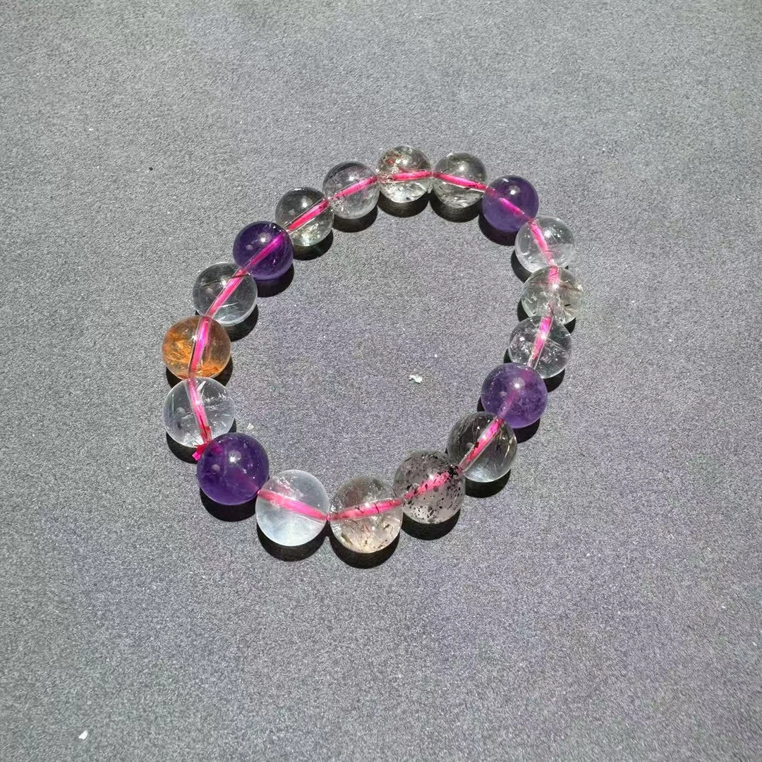 【黑胖珠宝】 H0070超七单圈手串 多样性发其一