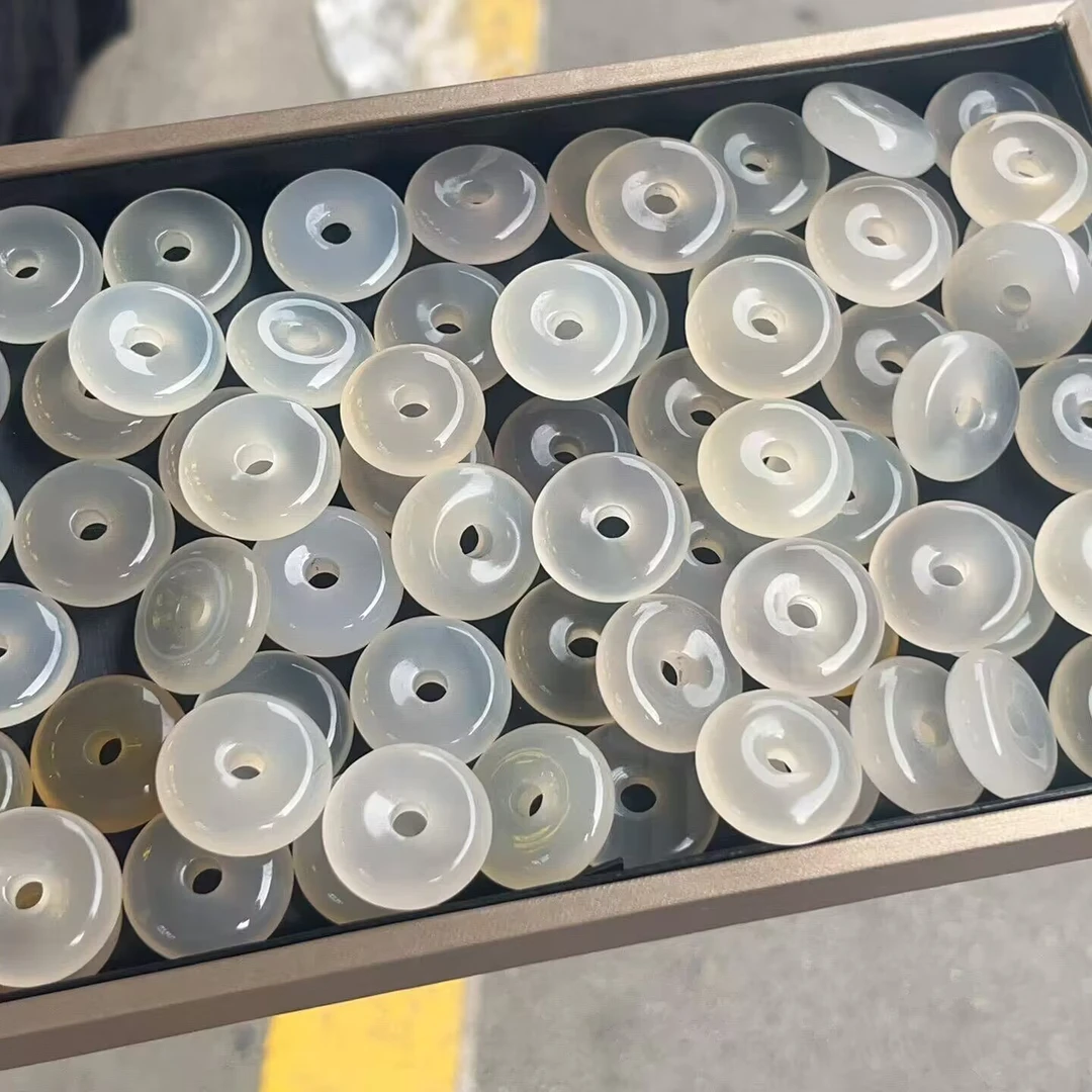 非金属锦纶吊坠 天然瑙质平安扣吊坠时尚百搭男女款吊坠