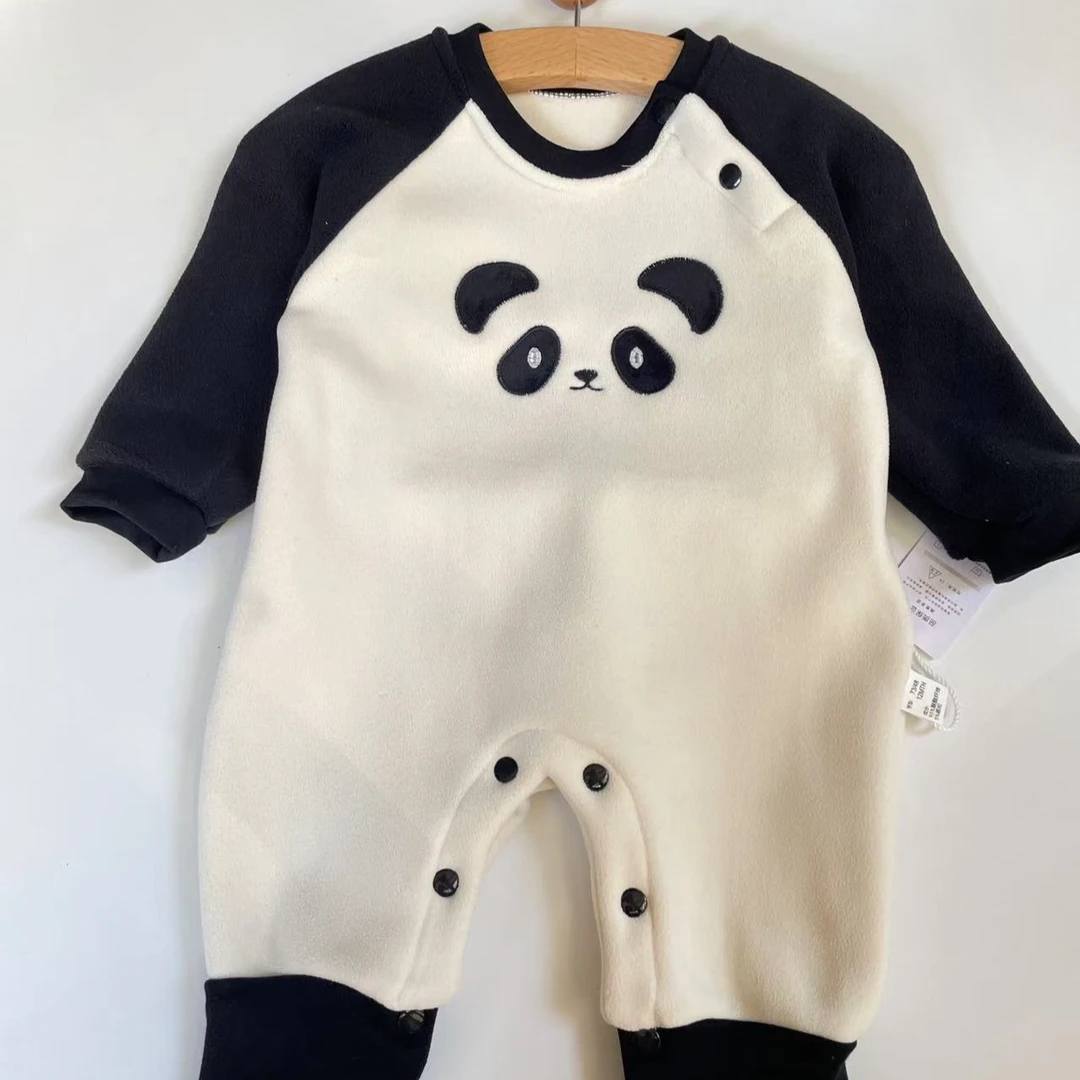 婴童【奥粒-小熊猫】连体哈衣爬服-掉色