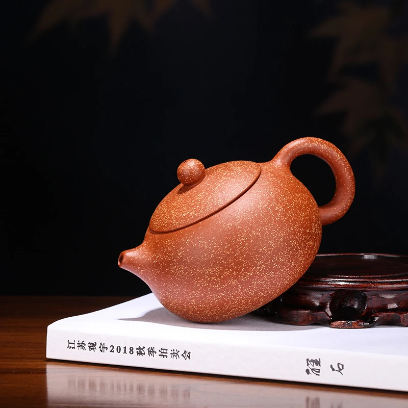 批发宜兴紫砂壶手绘龙血砂茶壶西施壶厂家批发家用现货可混批