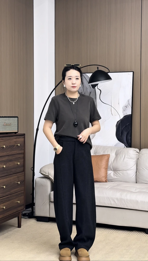 赵老板【东欧之旅】气球裤七代！醋酸绵羊毛慵懒休闲裤 DX243561