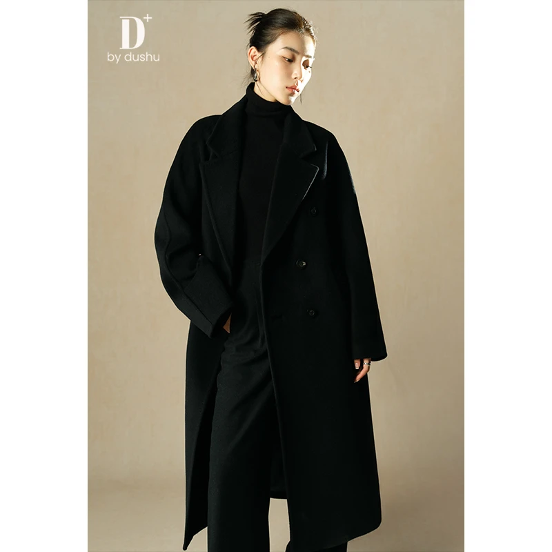 独束微胖大码女装【D+系列】高级感经典传承重工大衣24DH84026