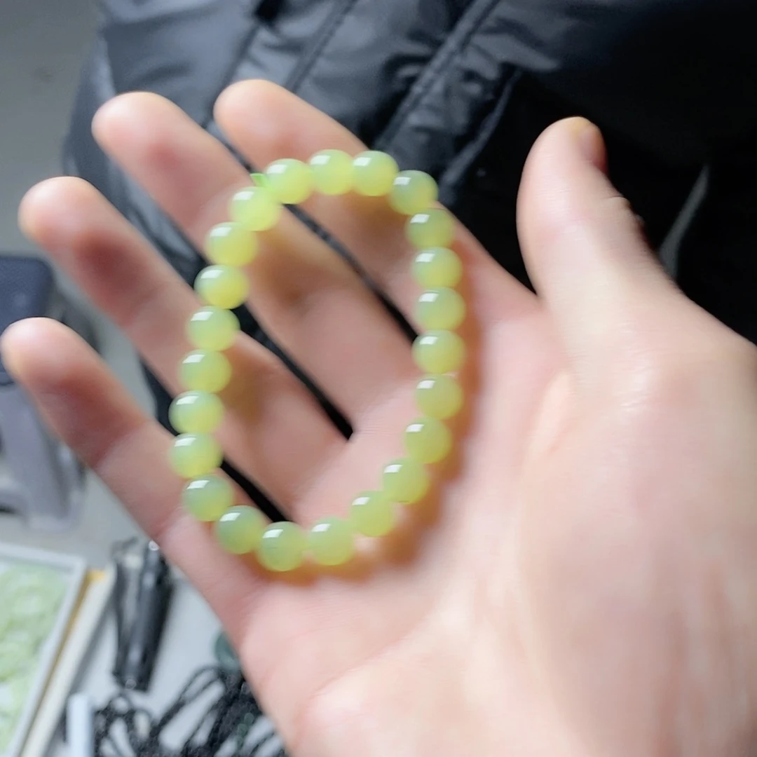 【闪购商品】和田玉手链未镶嵌纯天然和田玉/8手串58