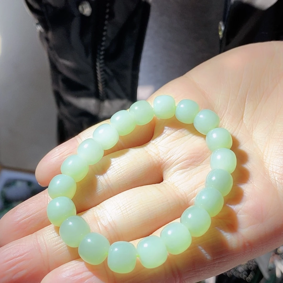 【闪购商品】和田玉手链未镶嵌纯天然和田玉9/10手串99