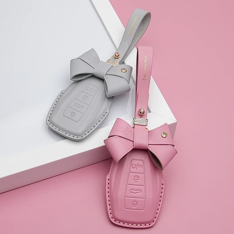 适用吉利钥匙套帝豪GL博越壳缤越星越icon扣远景x3缤瑞星瑞包女皮