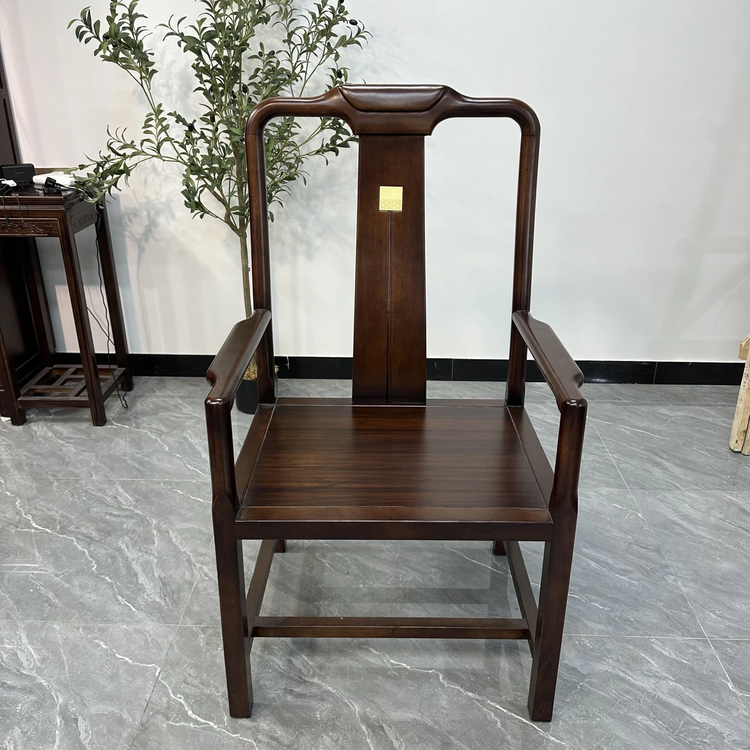 新款百顺主椅茶桌茶台主人椅新中式家用实木椅书椅禅意茶椅办公椅