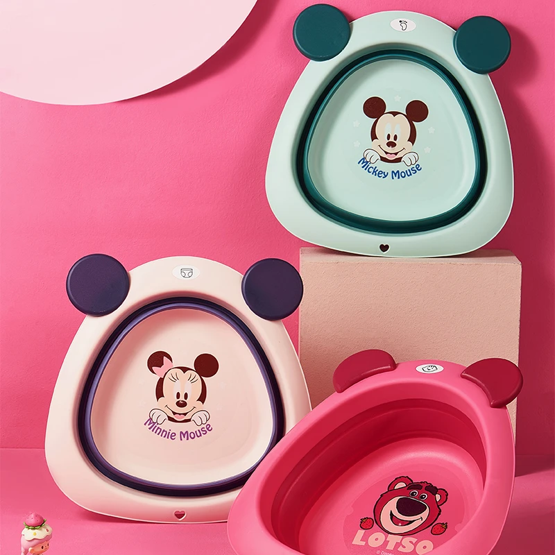 可爱折叠便携小脸盆洗脚洗脸盆悬挂便携式家用宿舍折叠盆三件套