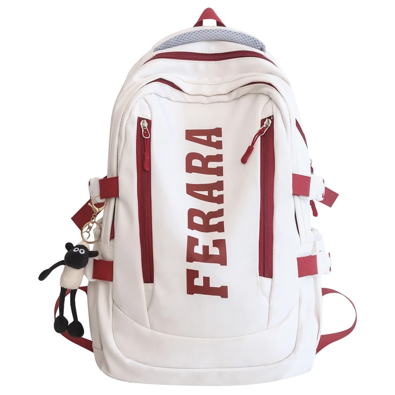 全勇斐拉雷休闲包可爱时尚挂件双肩包户外潮流旅行包学生书包902#