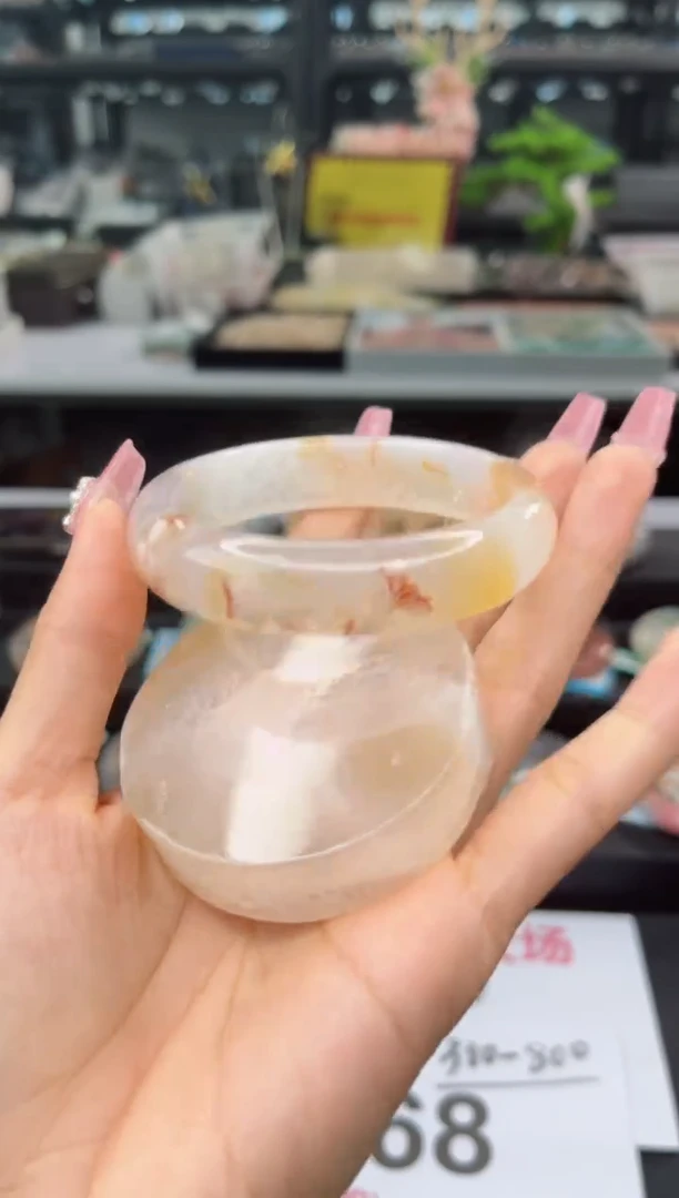 【闪购商品】石英质玉手镯未镶嵌60圈口 （不退不换）6428709