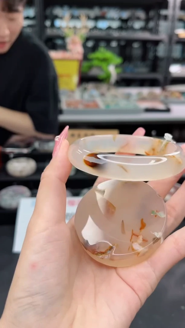 【闪购商品】石英质玉手镯未镶嵌60圈口（赠品镯心）3540345