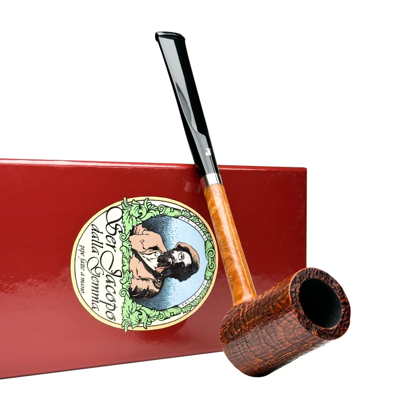 Ser Jacopo意大利贾克波水波纹喷面砂铅笔杆直式手工石楠木烟斗