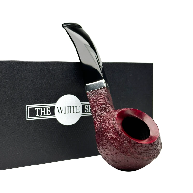 英国The White Spot进口Ruby Bark 4108F型银圈自由式石楠木烟斗