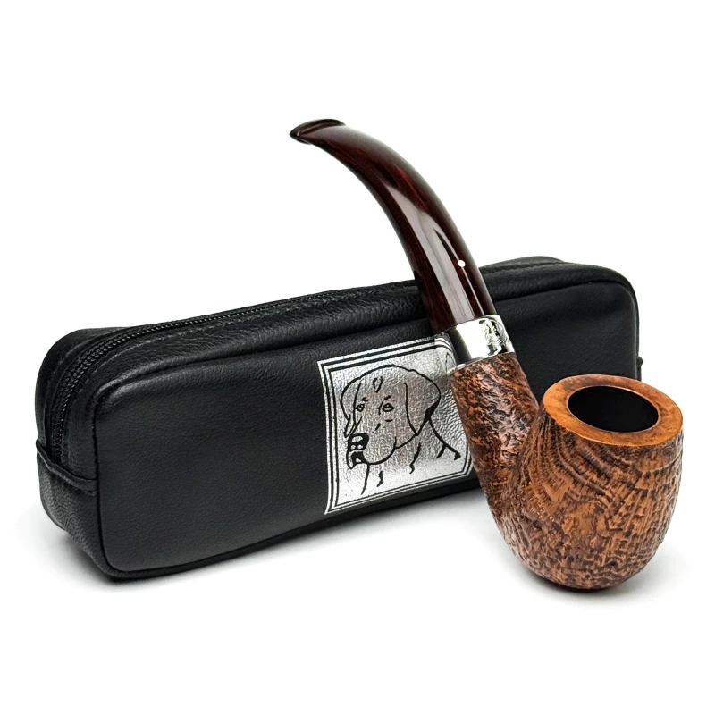 The White Spot狗年生肖限量款County 4102型银圈弯式石楠木烟斗