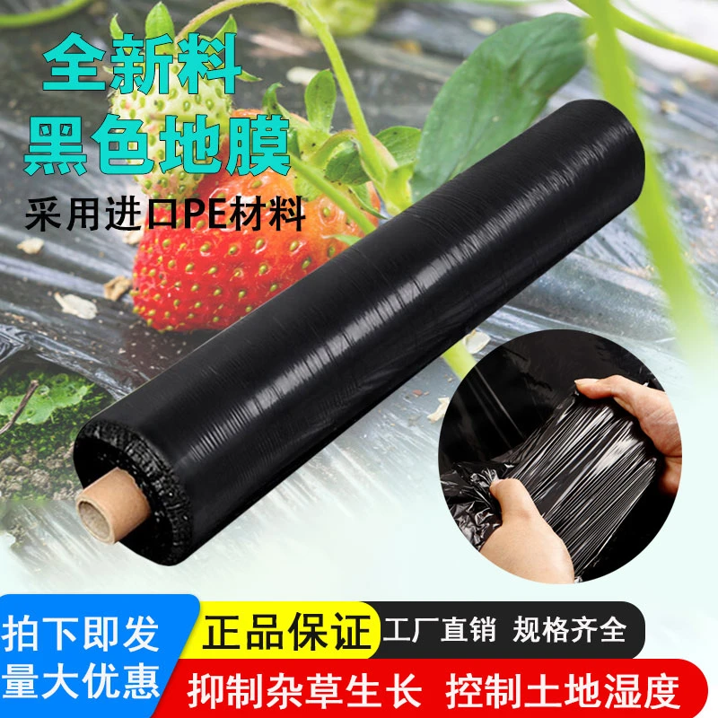 【超值款】黑地膜农用薄膜加厚防草保湿蔬菜草莓果园保温种植批发