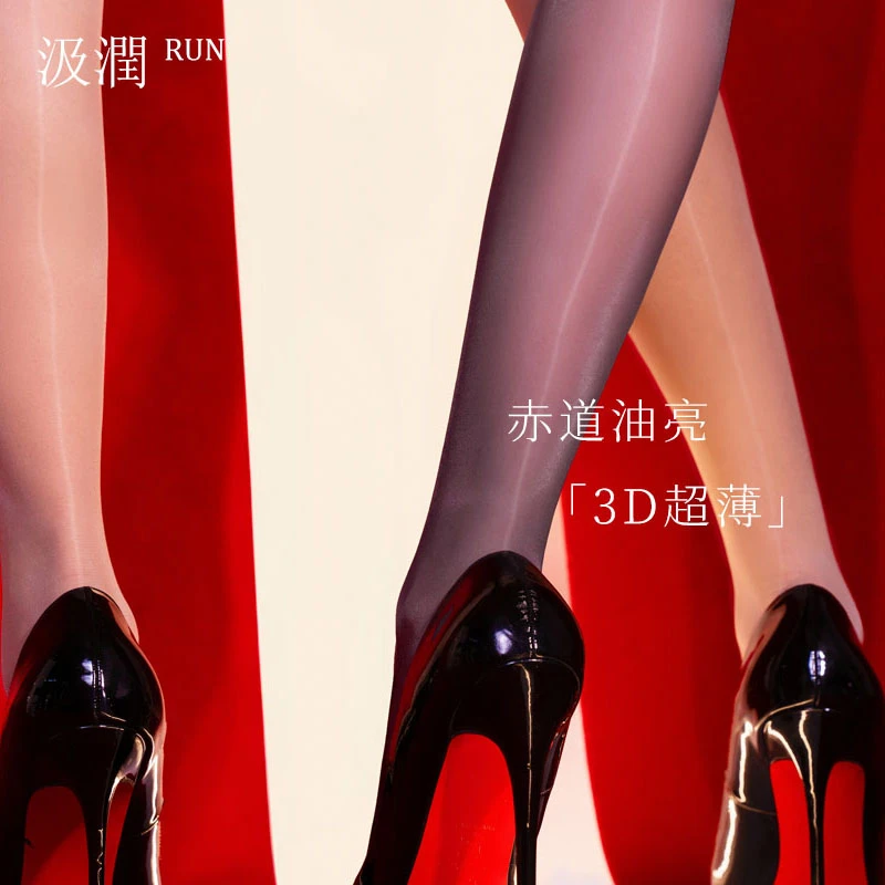 汲润丝「赤道少女」3DT裆极光连裤丝袜1012高针油亮性感