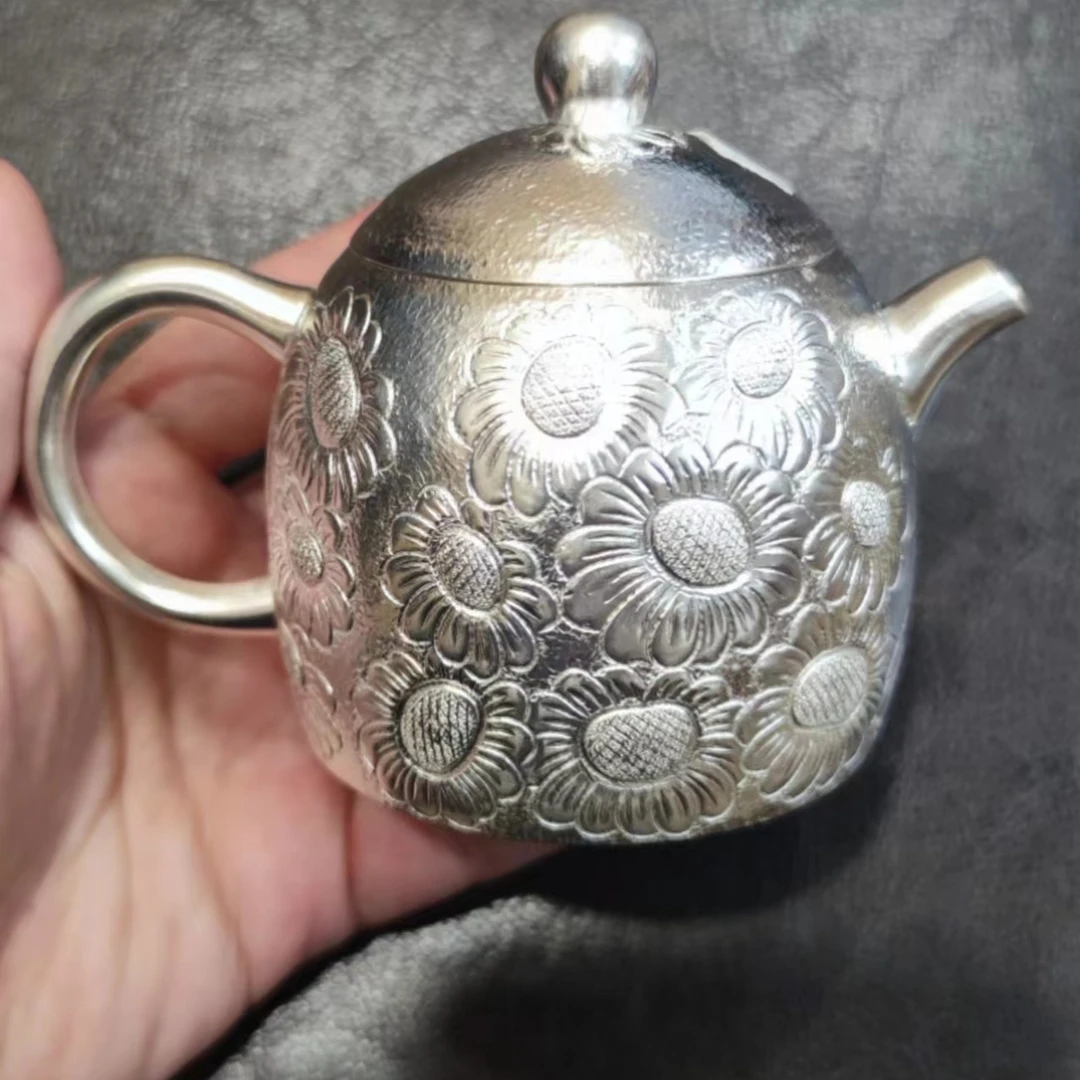 足银银制品 足银制品 减法 手把壶（约176.74克）