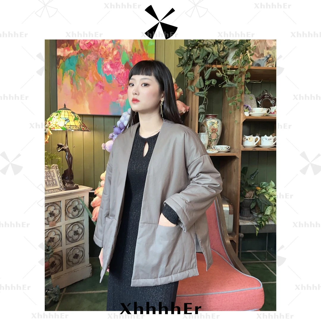 辛儿/小个子冬季ins气质韩版棉服时尚禅意外套设计款外套XY1154