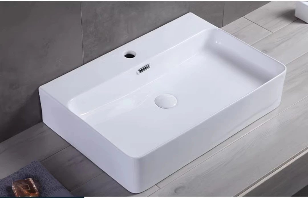 家用台上盆长方形洗手盆陶瓷洗脸池台盆洗脸盆洗漱盆卫大尺寸洗手