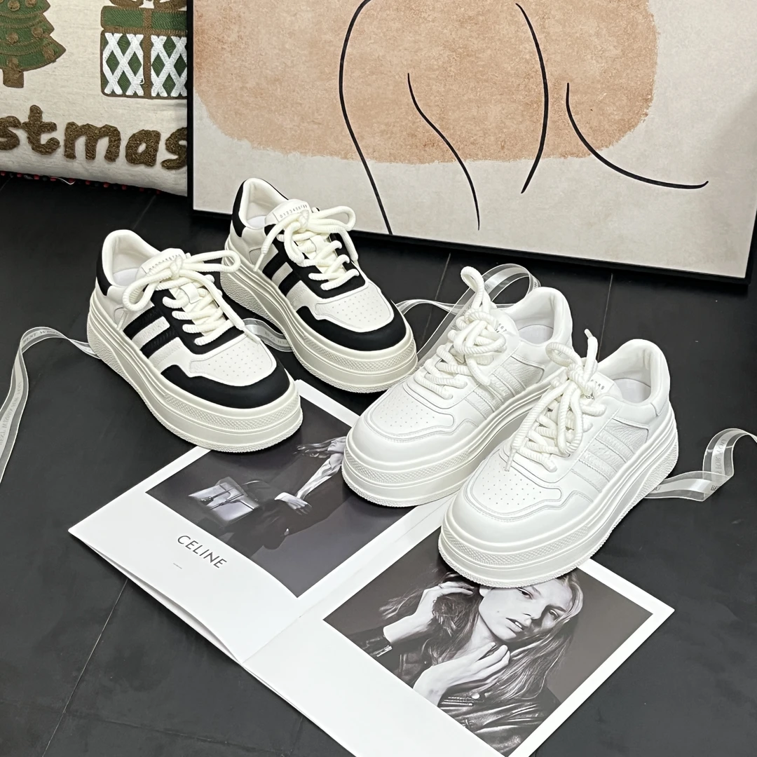 小小苏【XCXA172】新款休闲小白鞋女百搭厚底时尚运动低帮