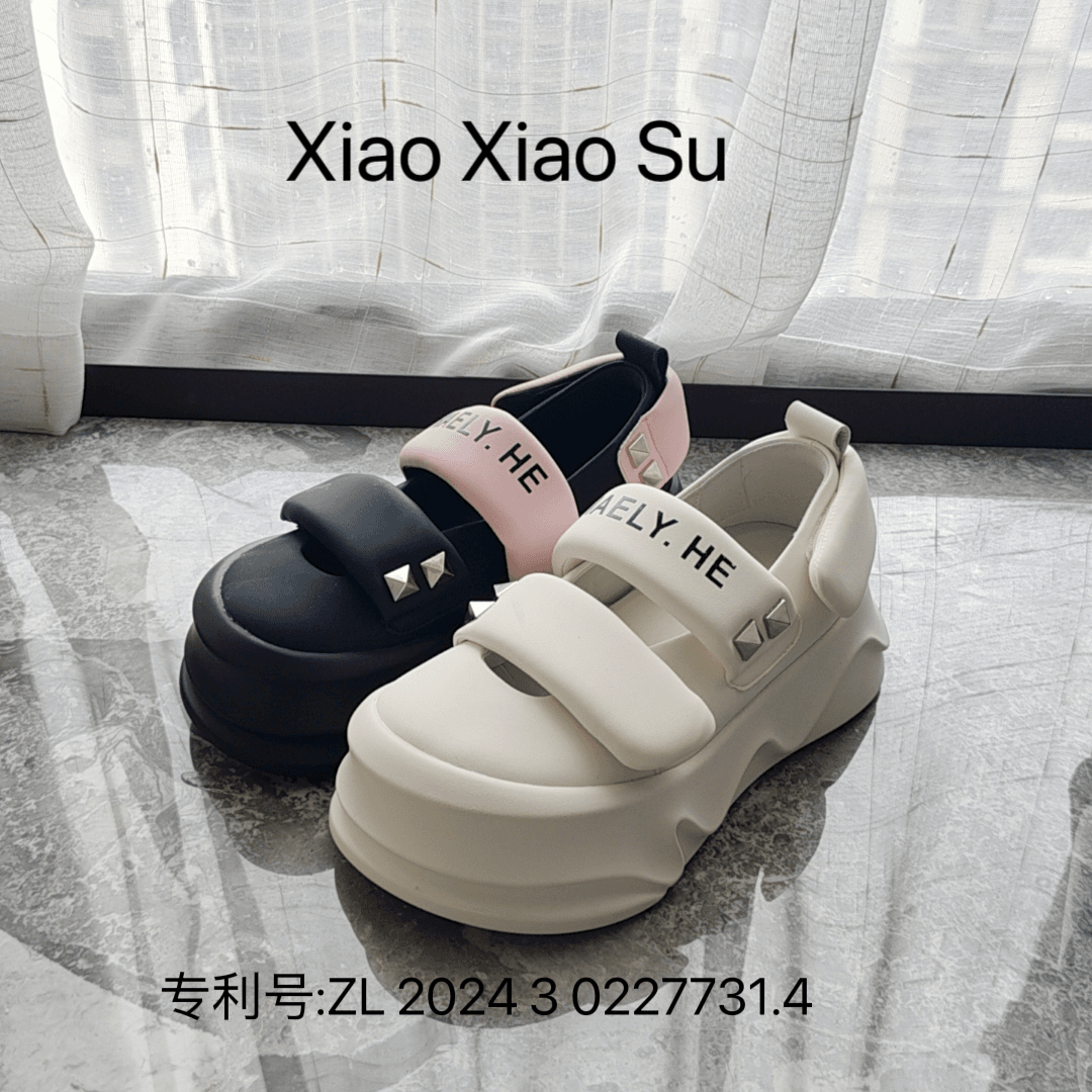 新款【唯夏】凉鞋厚底休闲夏天百搭透气软底低帮外穿时尚网红防滑