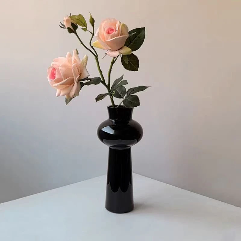 法式中古高级感水培玻璃花瓶家居摄影装饰摆件插花器