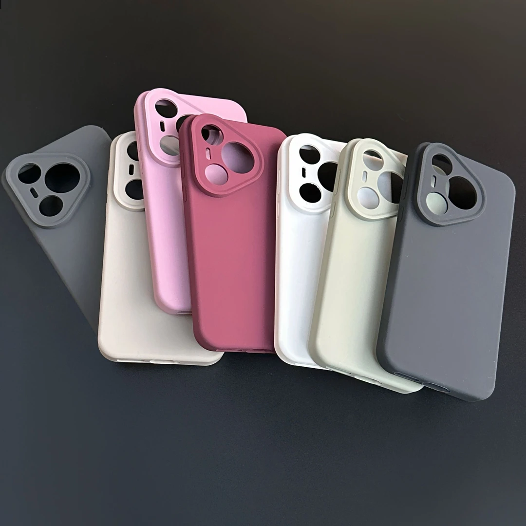 防污耐脏液态硅胶适用华为p70手机壳p70pro高级感p70pro+磨砂亲肤