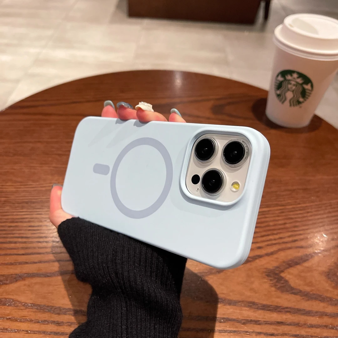 Magsafe磁吸苹果16手机壳iPhone15液态硅胶14promax防摔13/12男女