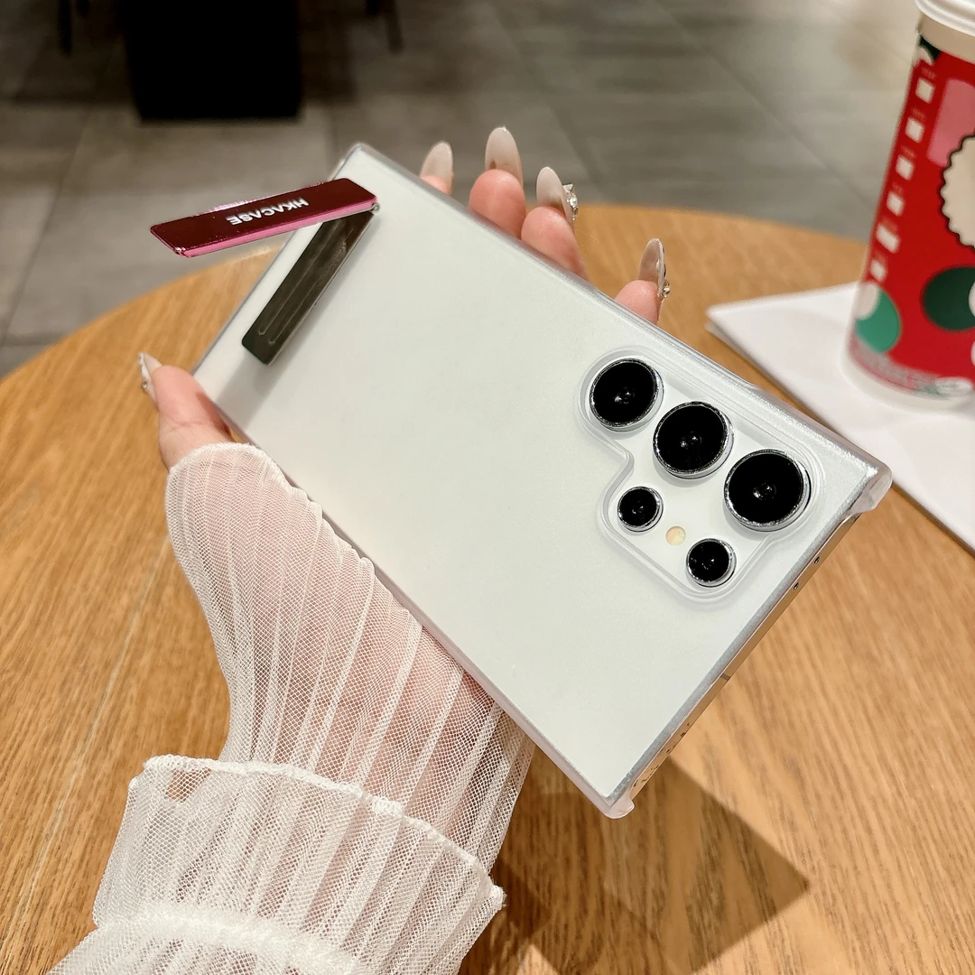 半包磨砂透明壳适用三星s25手机壳s24Ultra简约防摔s23/s22保护壳