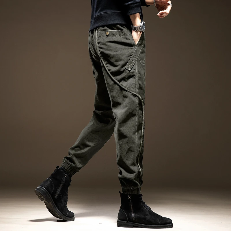 Cebrodz高端美式简约休闲裤男潮牌宽松春季新款男工装裤男士百搭