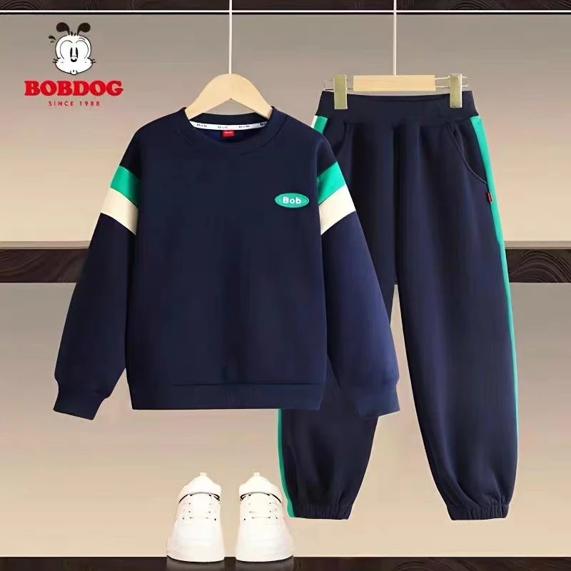 男童加绒加厚卫衣裤子套装 BSW2ZZ563