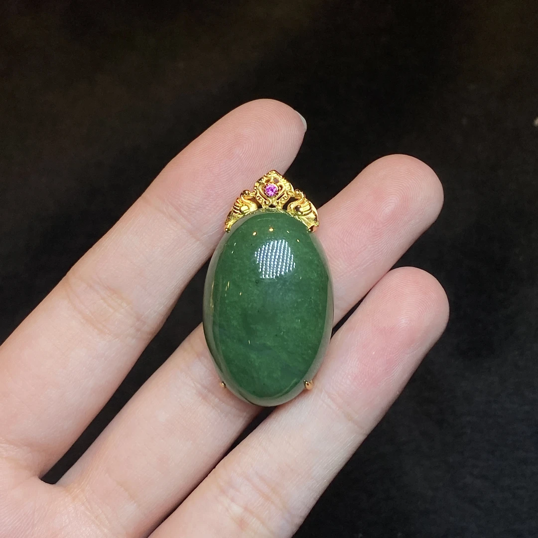 【小北好物】和田玉吊坠-16QH10X813【多样性发一】带高货绳加链子