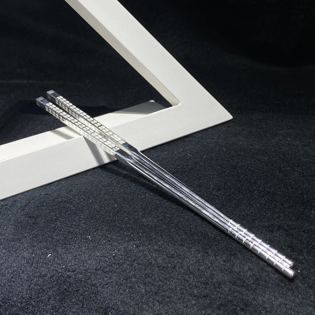 足银银制品 【小北珠宝】足银筷子17-17P29X43