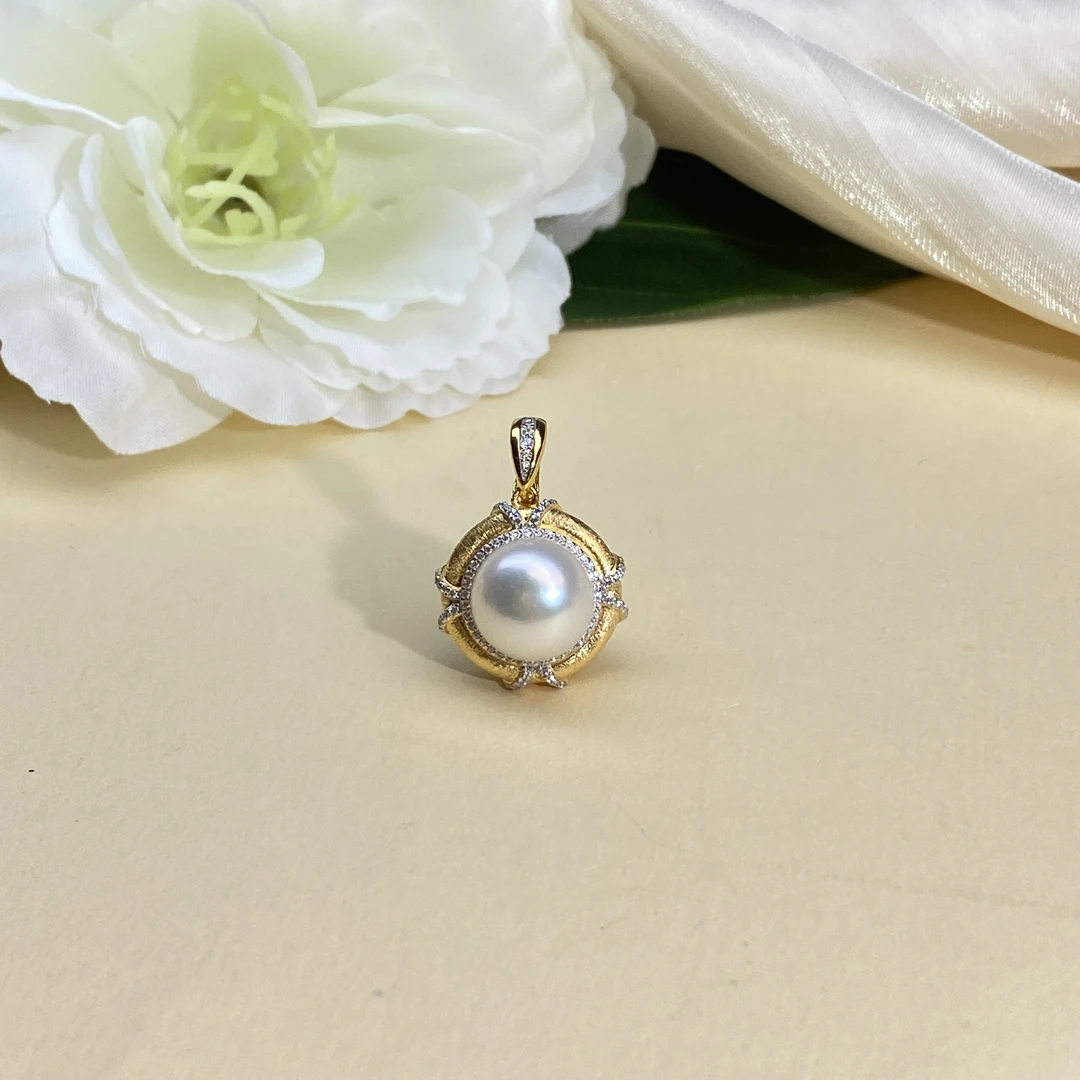 【小北严选】淡水珍珠吊坠26-17H27X322【多样性发一件】约10.5mm+