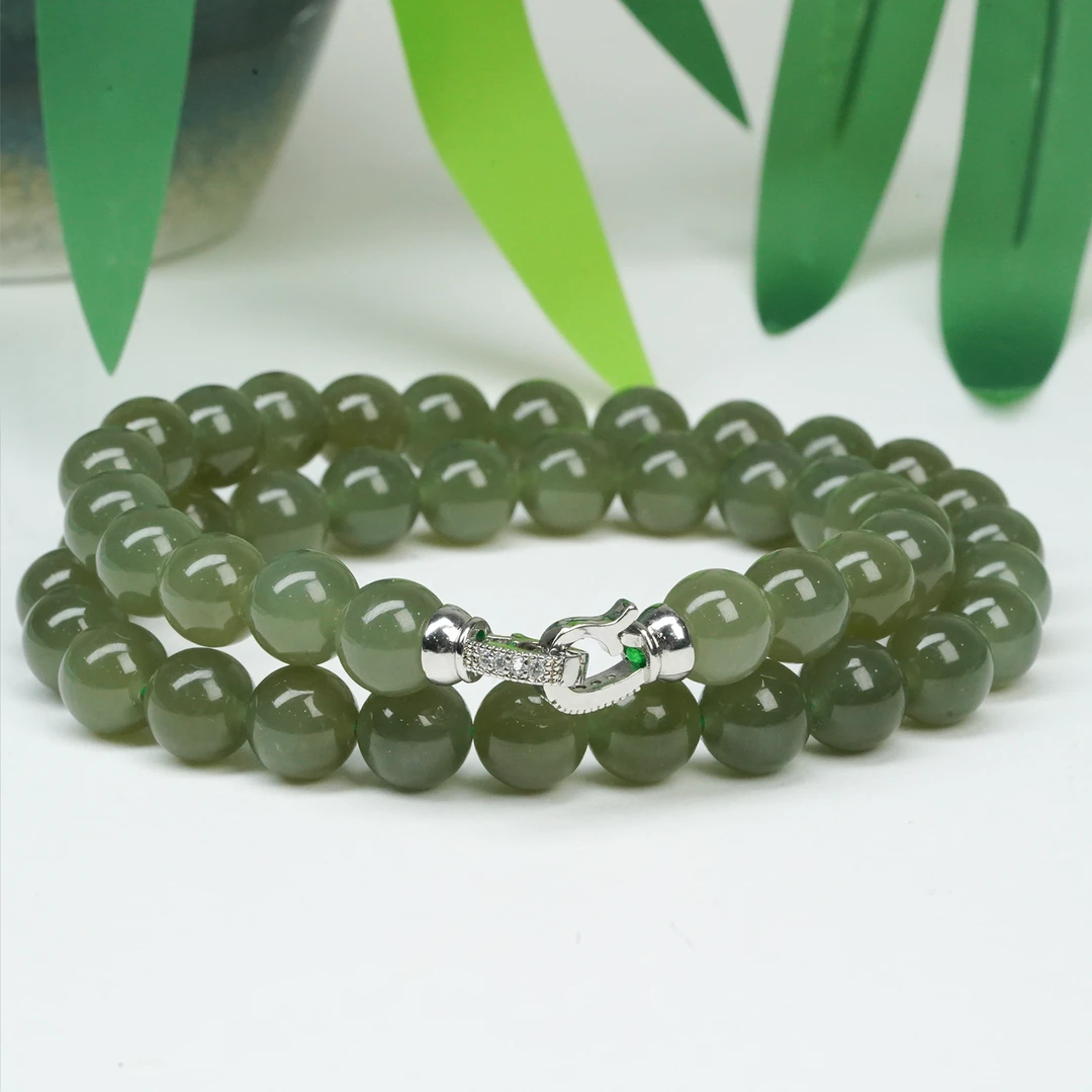 【小北好物】和田玉项链QH10X791【多样性发一件】约9.5mm+