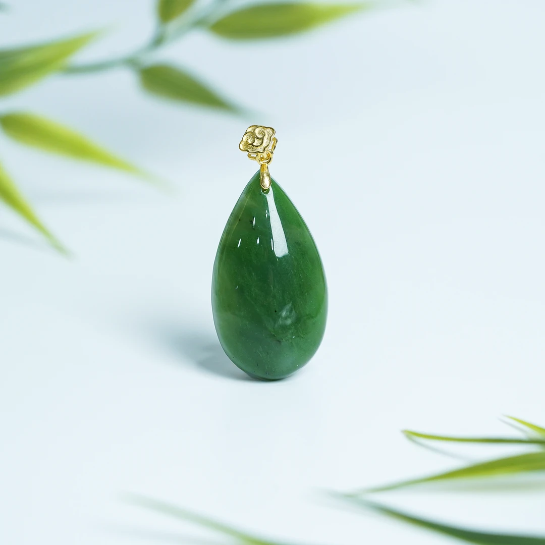 【小北好物】和田玉水滴吊坠 2QH14X284【多样性发一件】约16*29mm