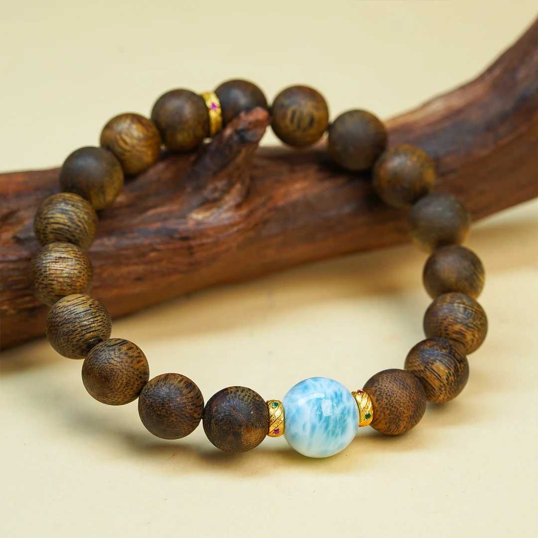 沉香【小北好物】沉香DIY手串-2QH81X181【多样性发一件】约9.5mm+