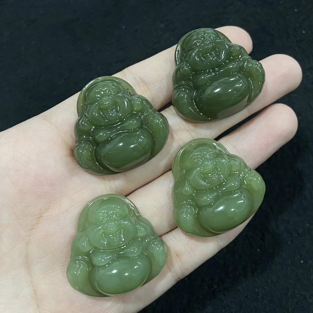 【小北好物】和田玉吊坠3-17QH10X711【多样性发一件】约29*29mm带绳