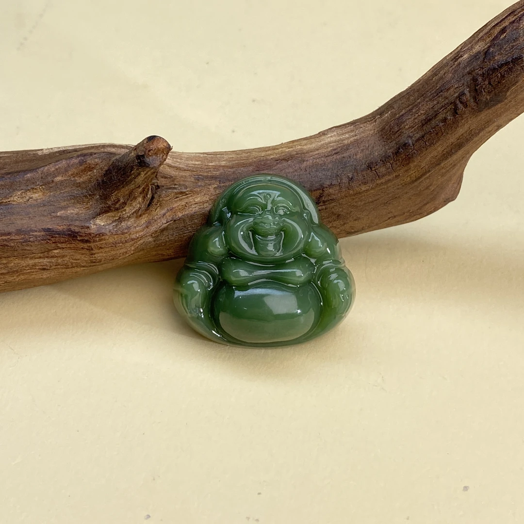 【小北好物】和田玉吊坠-16QH16X496【多样性发一】约33*34mm带绳