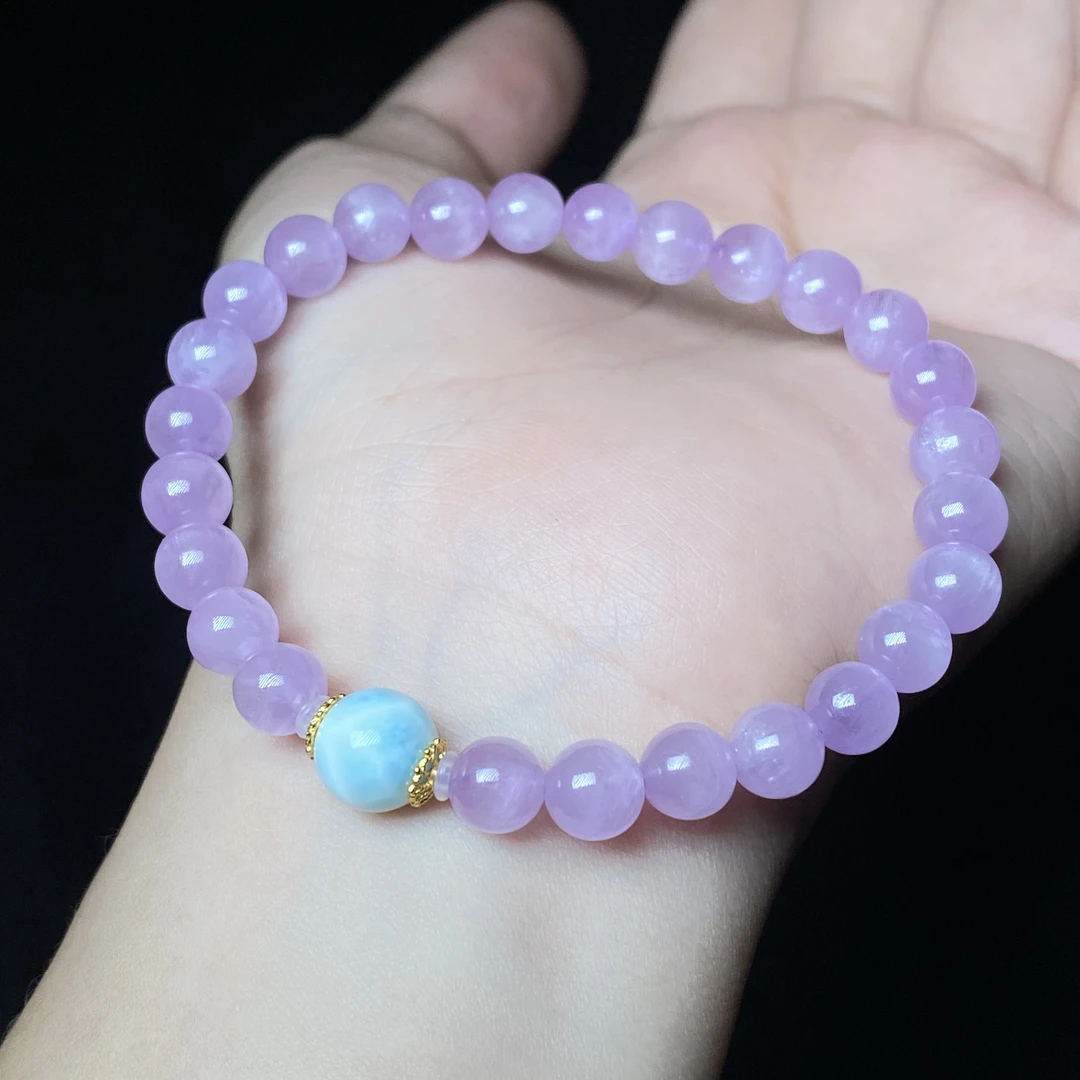 【小北好物】紫锂辉DIY手串-16QK20X255【多样性发一件】约6mm+