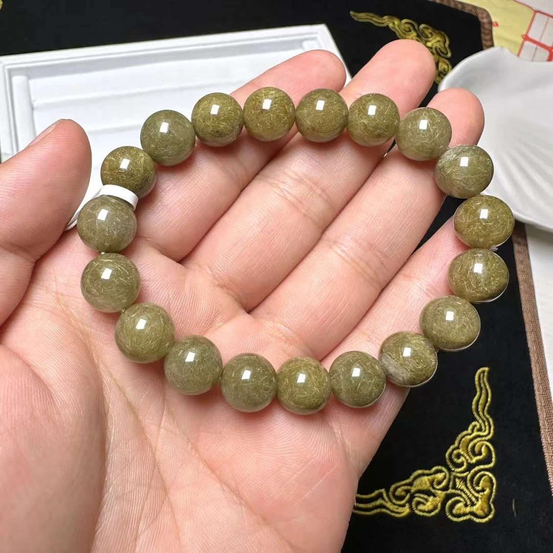 绿发维纳斯手串（多样性发一） 天然杂裂矿点，完美主义慎拍SYZB-017