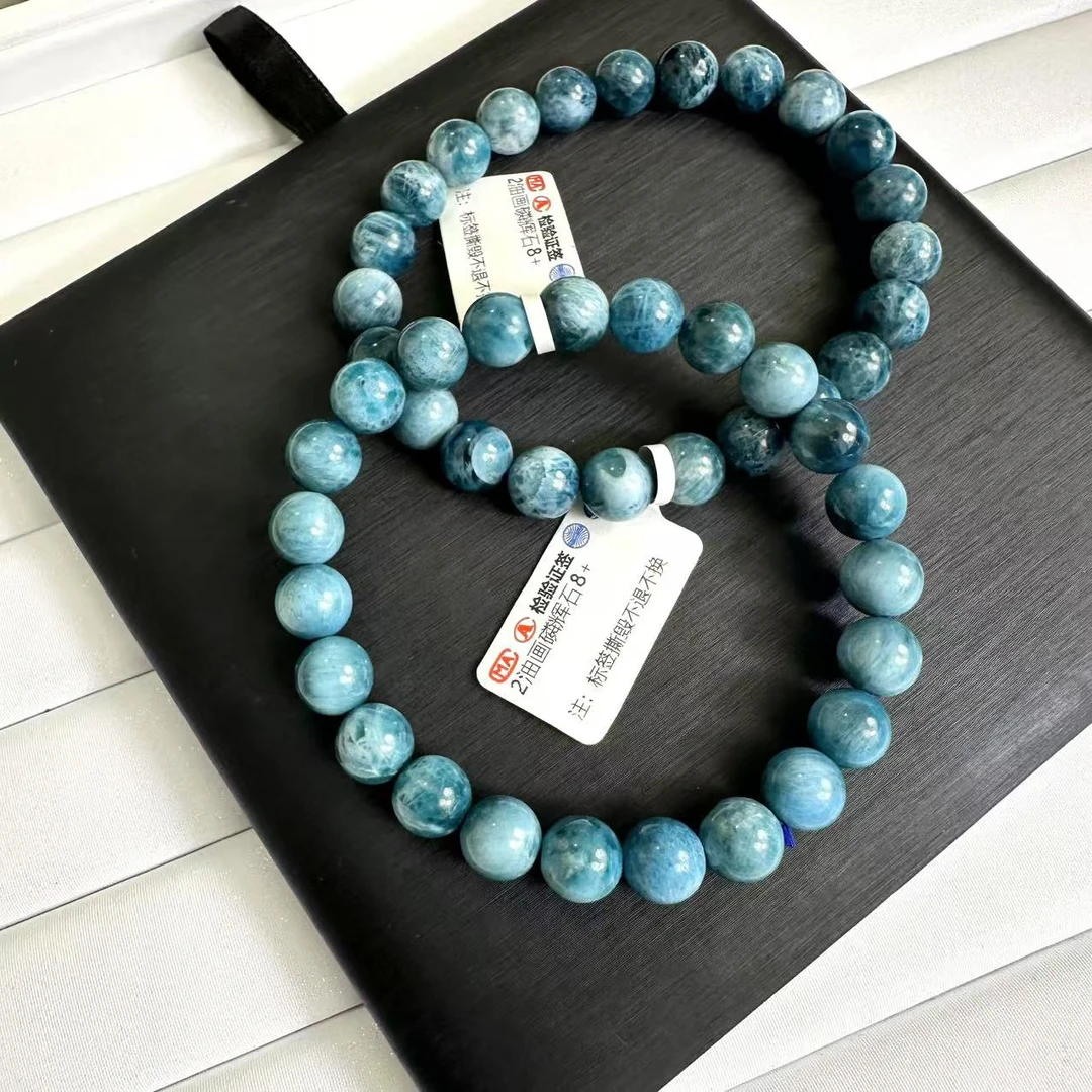 油画磷辉石手串（多样性发一）       天然杂裂矿点，完美主义慎拍