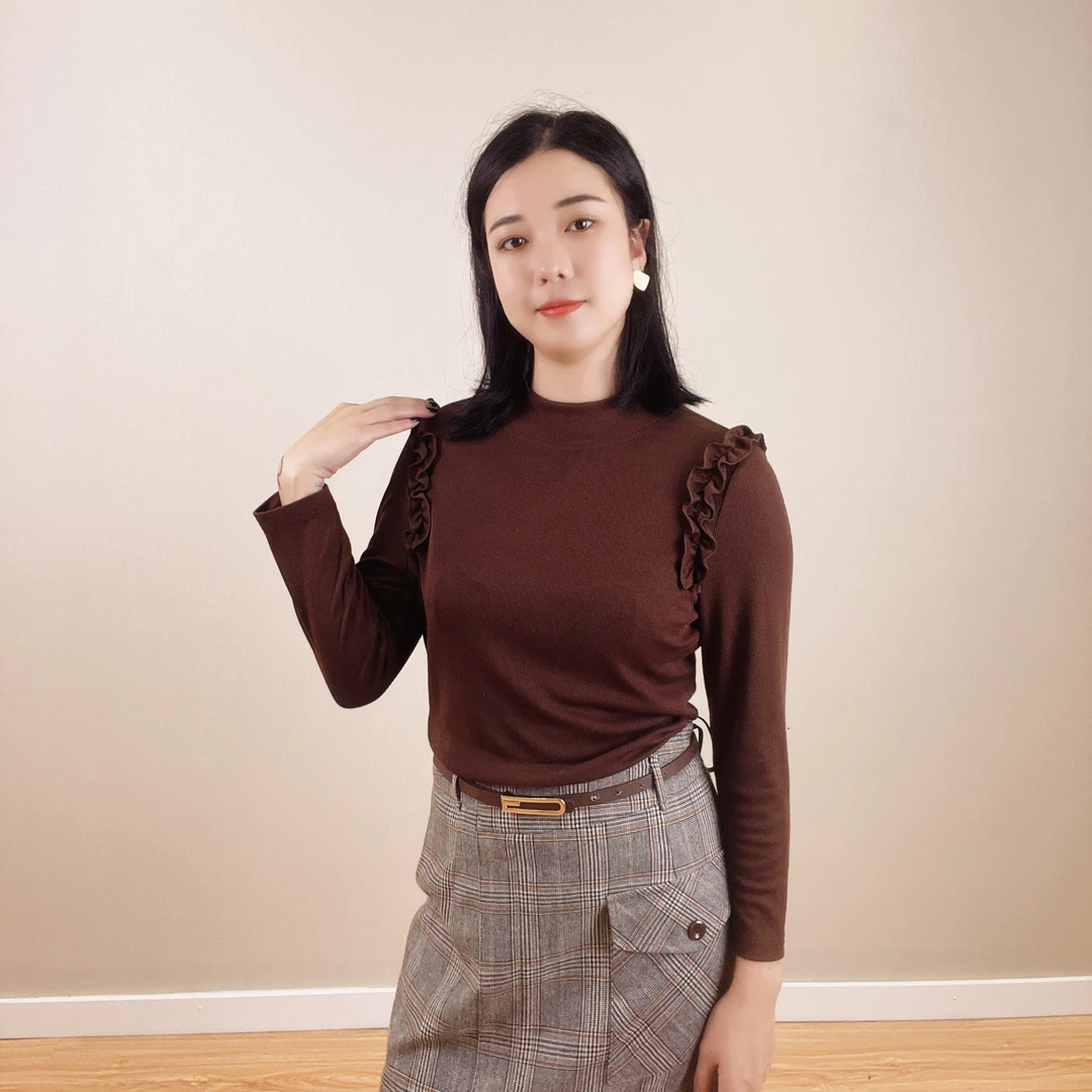 M1252 新款春秋洋气时尚套装针织格子裙女休闲刺绣格子成熟大方