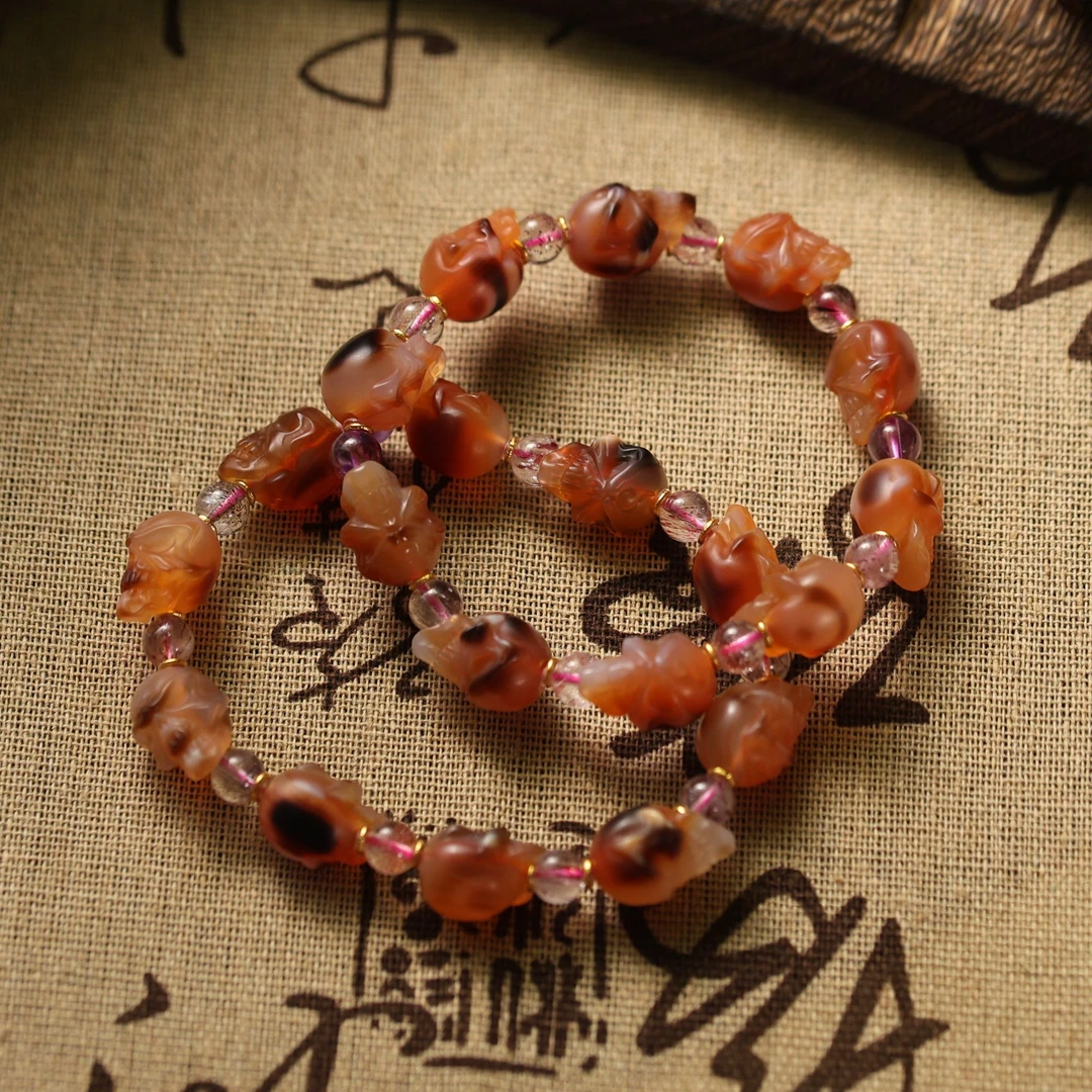 壹加小羊/超七橘料爆砂阿呆阵手串多样性发其一