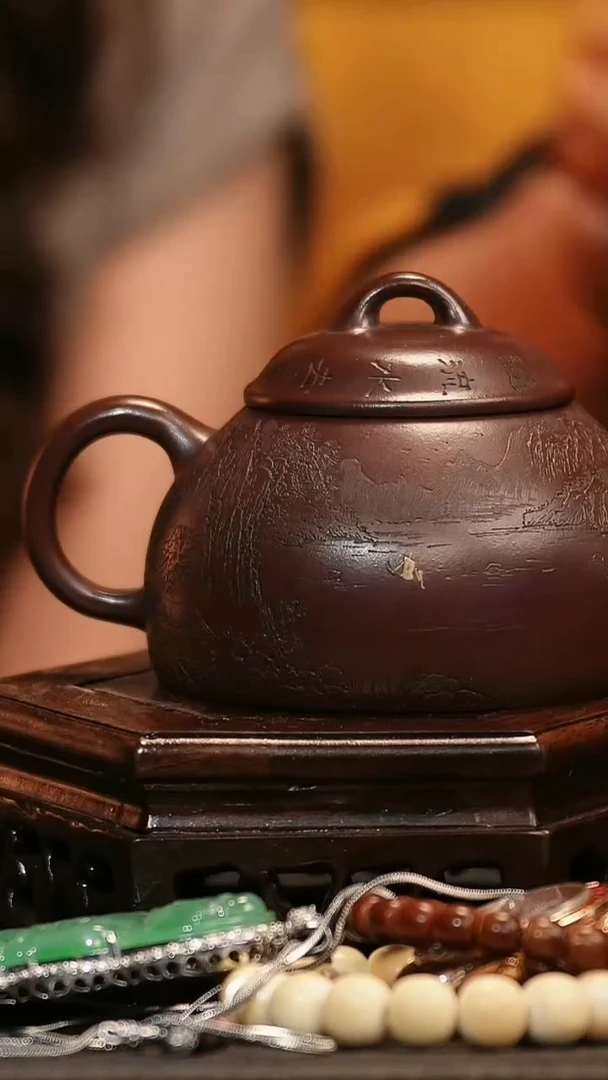 【闪购商品】紫砂茶壶30 半瓢,XXW,紫泥