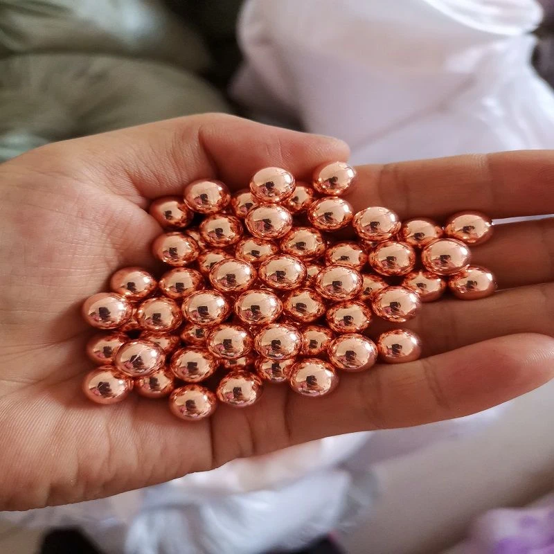 不锈钢镀铜钢珠8mm钢珠