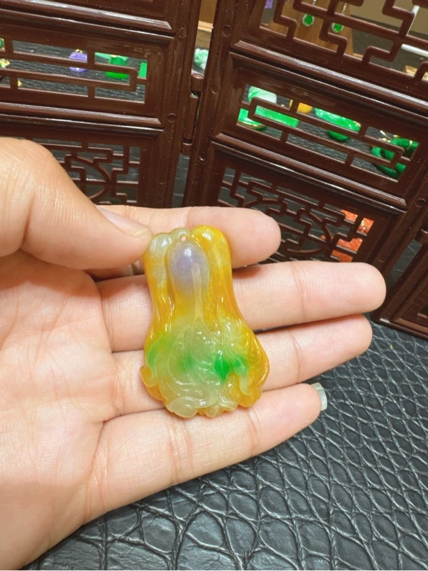 黄加绿白菜吊坠（多样性发货发其一）