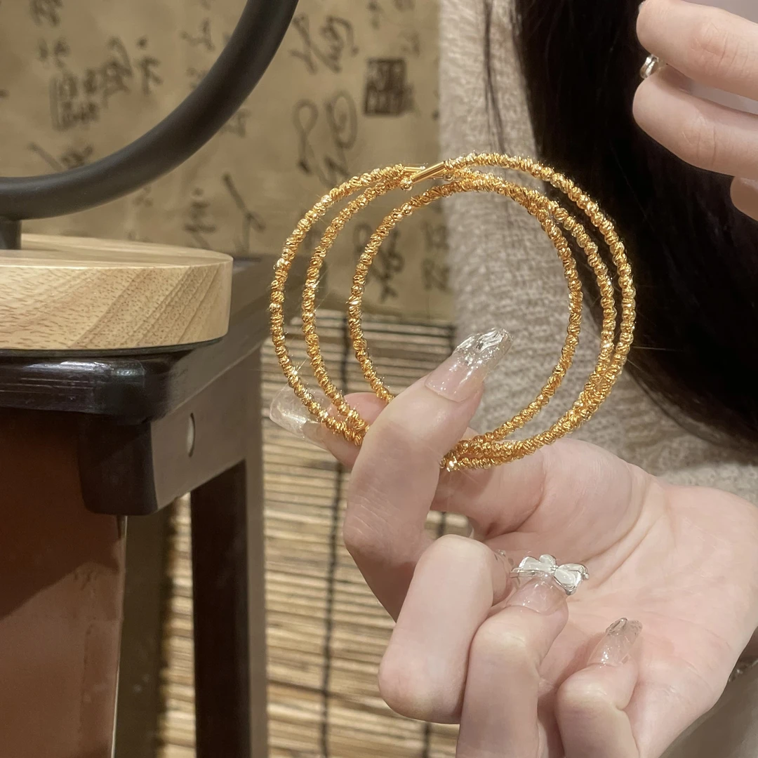 C675金色缠绕手镯简约气质小众轻奢百搭高级